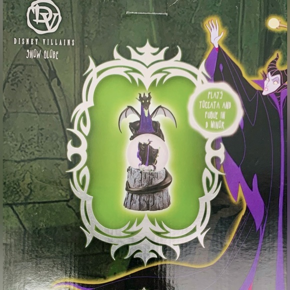 Disney Store Disney Villains Maleficent Dragon Musical Snow Globe - Picture 12 of 13